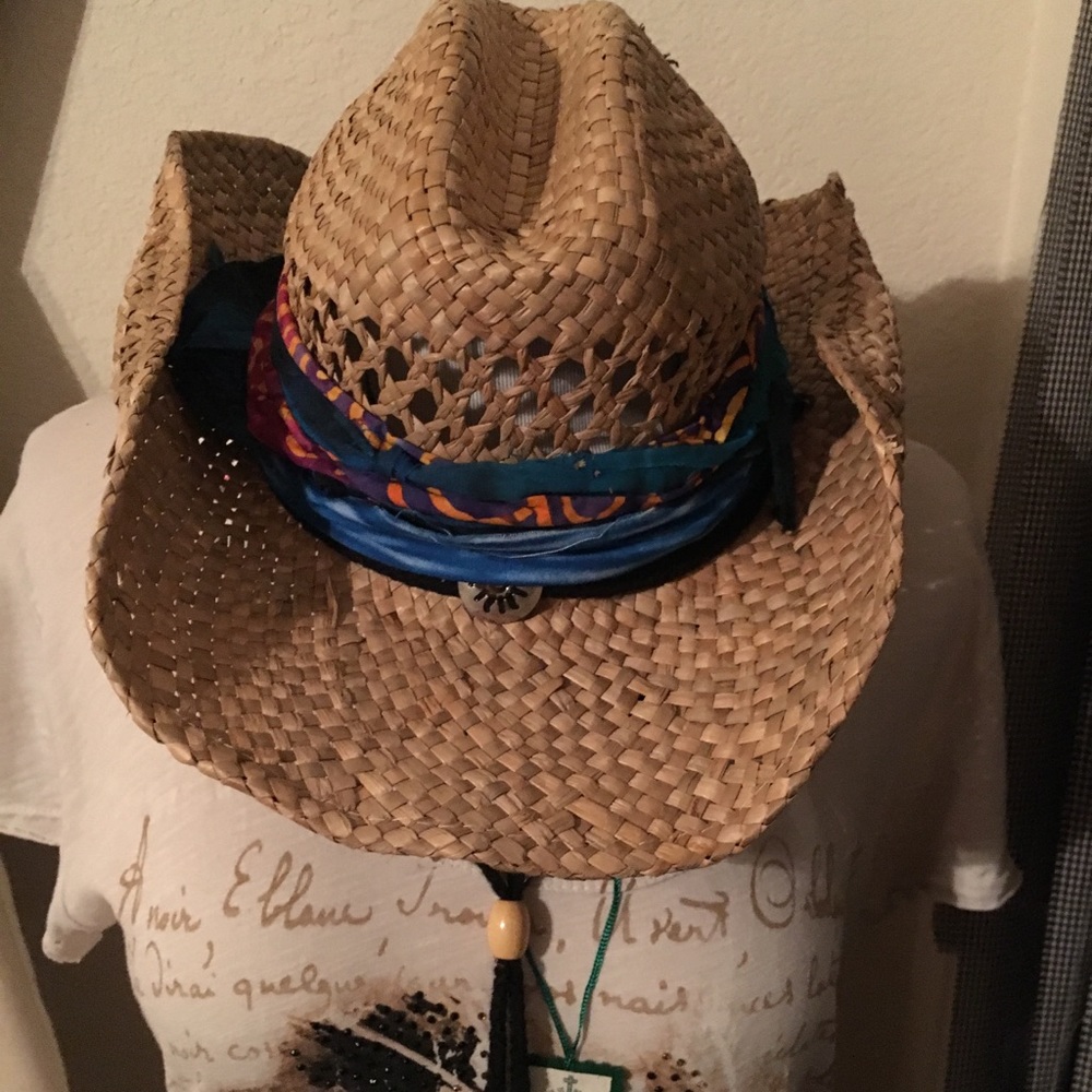 Vintage Bohemian Gypsy Cowgirl Style Hat NWOT